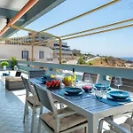 아파트 Valencia Penthouse With Spectacular Beachfront Terraces Wifi, Air Conditioning, Close To Beaches