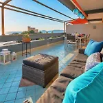 아파트 Valencia Penthouse With Spectacular Beachfront Terraces Wifi, Air Conditioning, Close To Beaches *