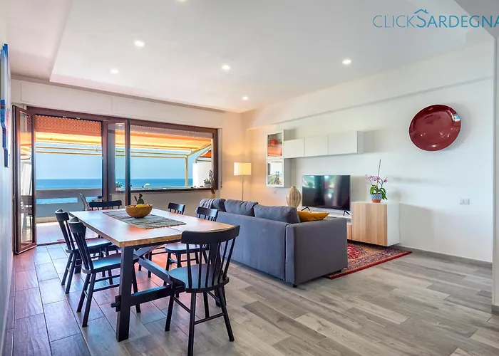 Valencia Penthouse With Spectacular Beachfront Terraces Wifi, Air Conditioning, Close To Beaches Lejlighed Alghero